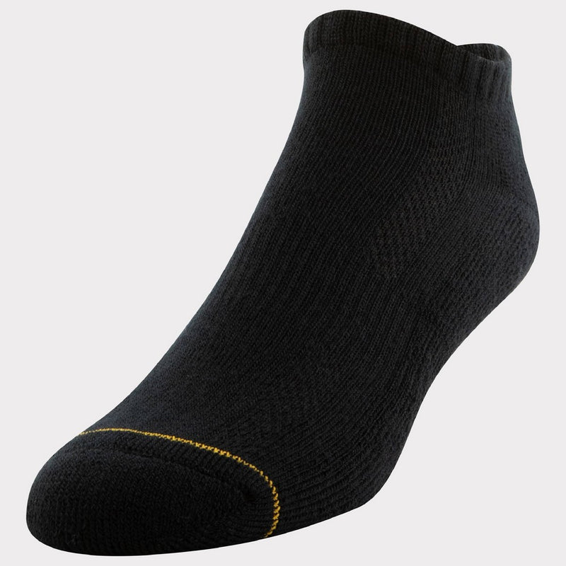 Signature Gold by GOLDTOE Men's Modern Essential No Show Socks 6pk - Black 6-12.5