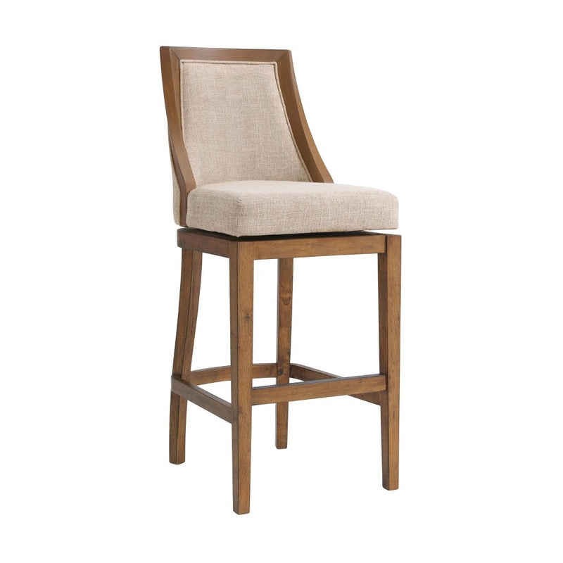 Ellie Bar Height Stool with Back Brown - Alaterre Furniture (LOCAL PICKUP ONLY)