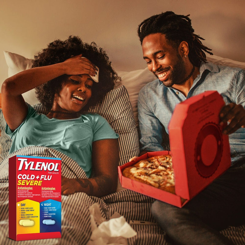 Tylenol Cold+Flu Severe Day/Night Caplets - Acetaminophen - 24ct