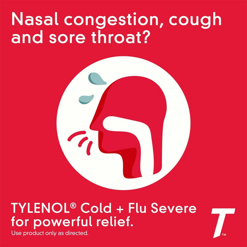 Tylenol Cold+Flu Severe Day/Night Caplets - Acetaminophen - 24ct