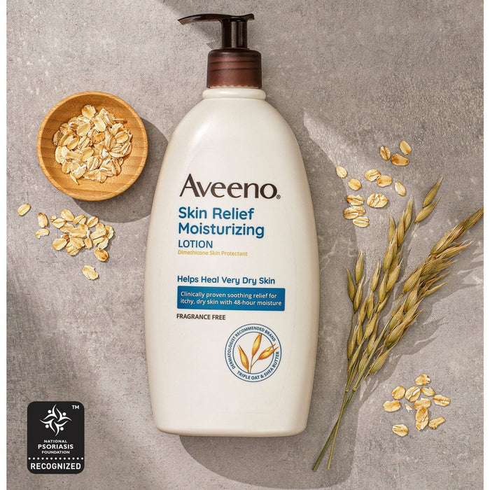 Aveeno Skin Relief Moisturizing Lotion, Fragrance-Free, 18oz