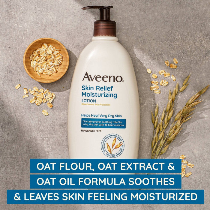 Aveeno Skin Relief Moisturizing Lotion, Fragrance-Free, 18oz
