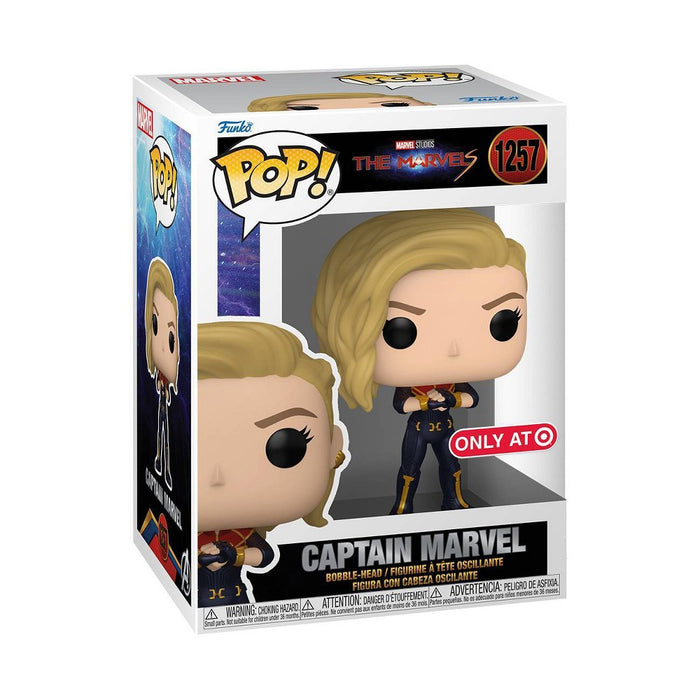 Funko POP! Vinyl: The Marvels - Captain Marvel Bobble Head (Target Exclusive)