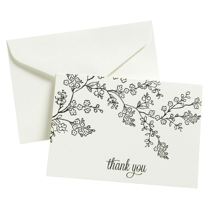 Thank You - 50 Ct FLP Blk Line Floral