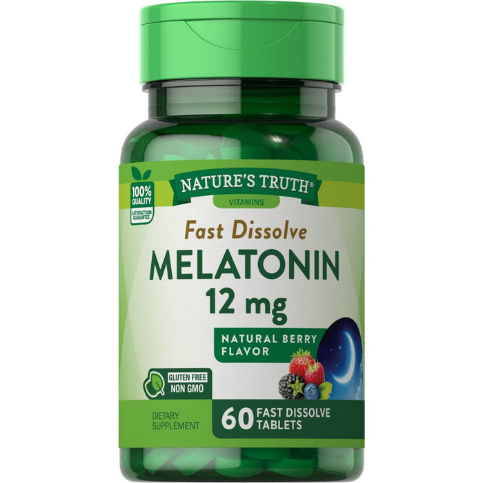 Nature's Truth Melatonin Fast Dissolve Tablets - Berry - 60ct