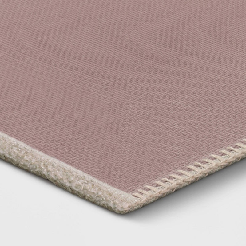 2'6"x3'10" Washable Cromwell Printed Persian Style Rug Tan - Threshold