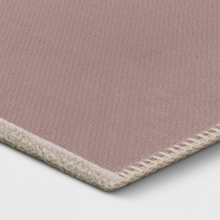 2'6"x3'10" Washable Cromwell Printed Persian Style Rug Tan - Threshold