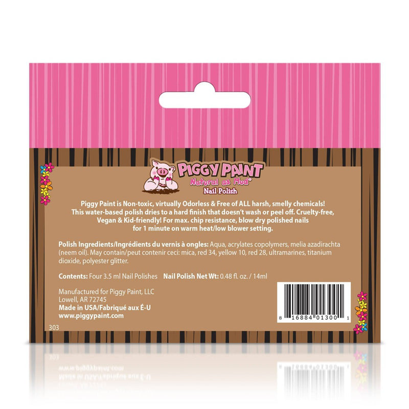 Piggy Paint Nail Polish Set - 0.48 fl oz - Natural as Mud - 4pk