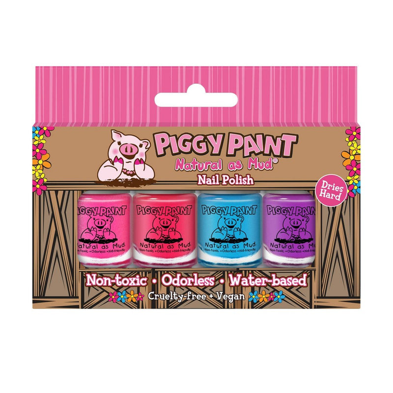 Piggy Paint Nail Polish Set - 0.48 fl oz - Natural as Mud - 4pk
