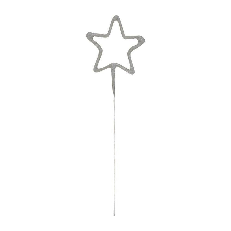 7" Star Shaped Sparkler Cake Candle