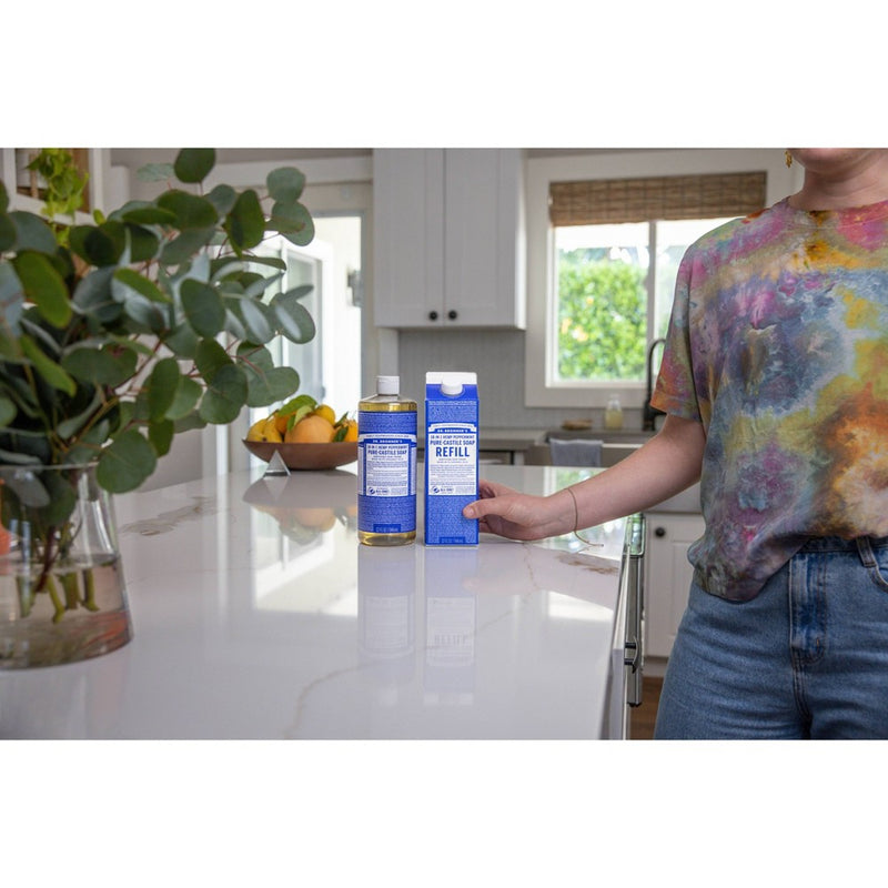 Dr. Bronner's Peppermint Pure Castile Soap Refill Carton - 32oz