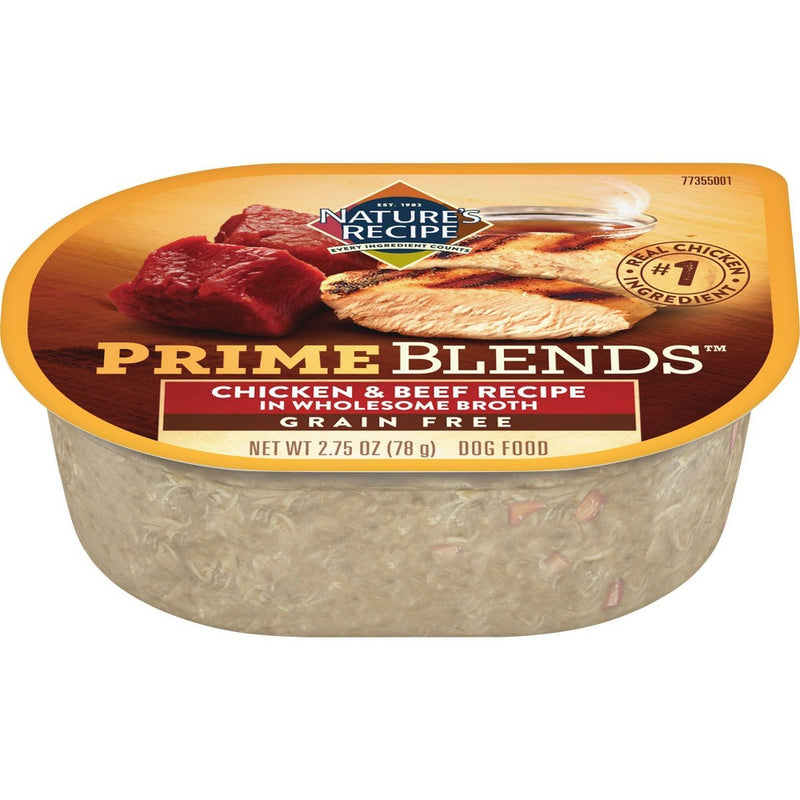 Nature's Recipe Grain-Free Wet Dog Food Chicken & Beef Recipe In Wholesome Broth - 2.75oz