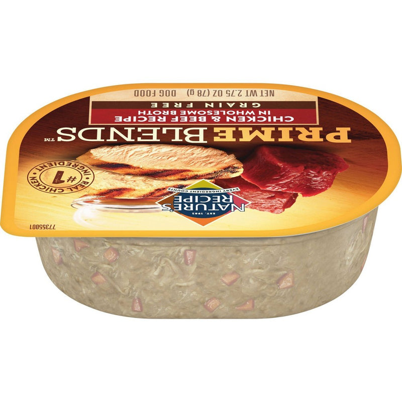 Nature's Recipe Grain-Free Wet Dog Food Chicken & Beef Recipe In Wholesome Broth - 2.75oz