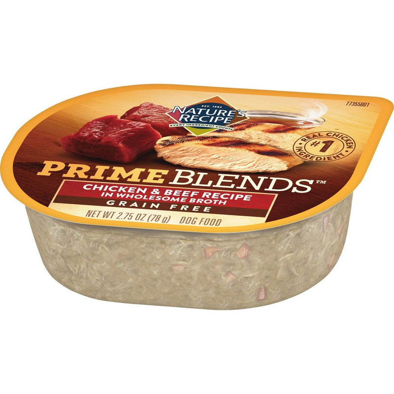 Nature's Recipe Grain-Free Wet Dog Food Chicken & Beef Recipe In Wholesome Broth - 2.75oz