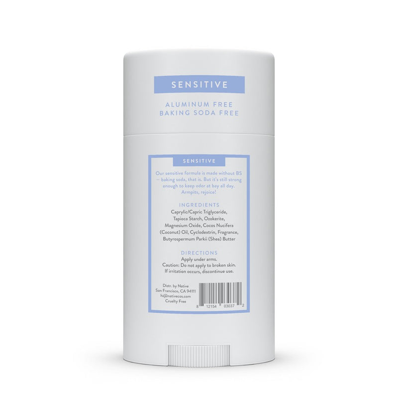 Native Sensitive Deodorant - Cotton & Lily - No Baking Soda - 2.65 oz