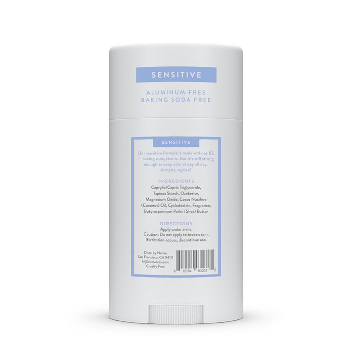 Native Sensitive Deodorant - Cotton & Lily - No Baking Soda - 2.65 oz
