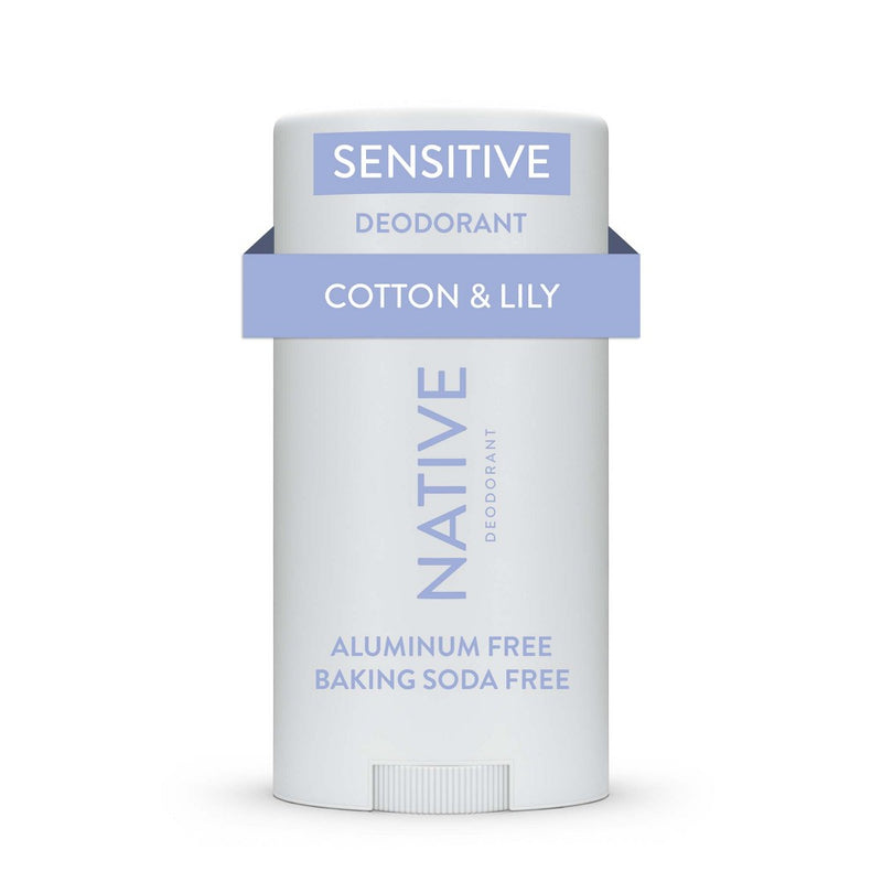 Native Sensitive Deodorant - Cotton & Lily - No Baking Soda - 2.65 oz