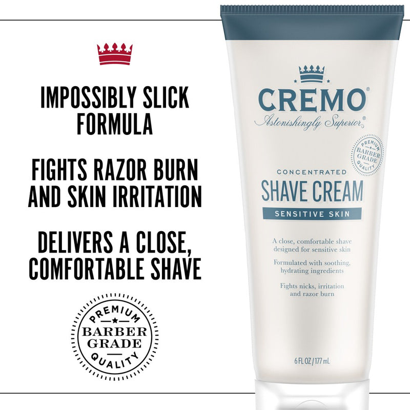 Cremo Sensitive Skin Shave Cream - Scented - 6 fl oz