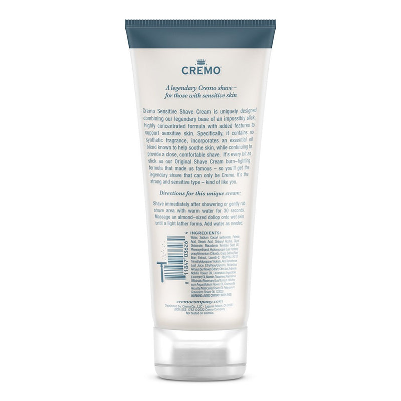 Cremo Sensitive Skin Shave Cream - Scented - 6 fl oz
