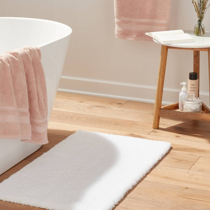21"x34" Spa Plush Bath Rug White - Threshold