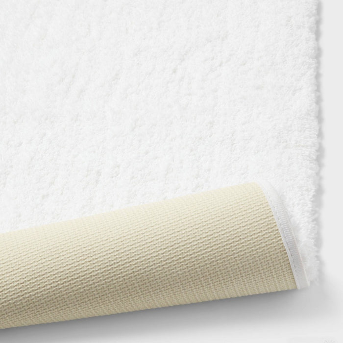 21"x34" Spa Plush Bath Rug White - Threshold