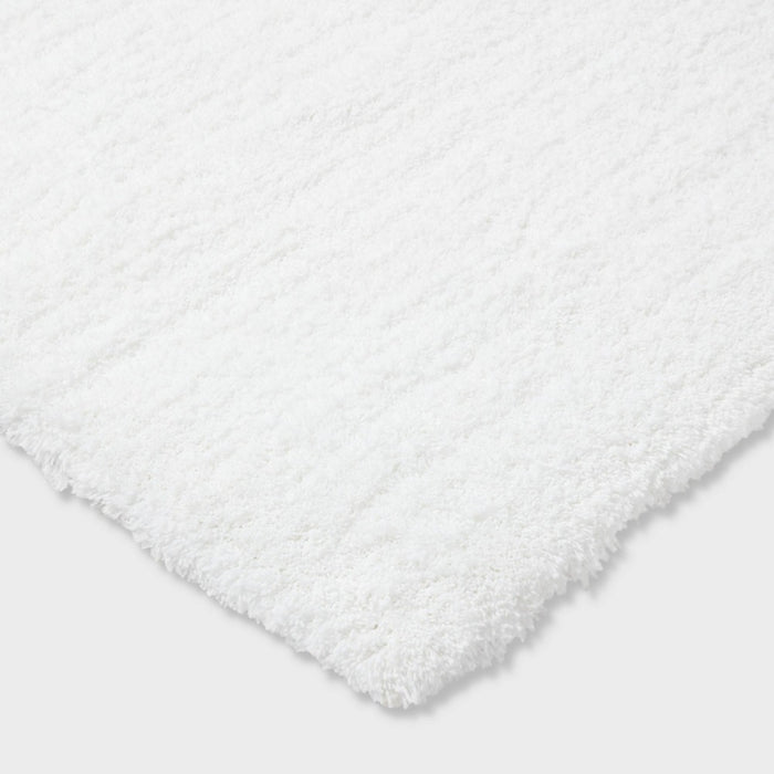 21"x34" Spa Plush Bath Rug White - Threshold