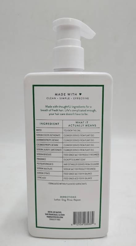 Native Eucalyptus & Mint Scalp Detox 2-in-1 16.5oz