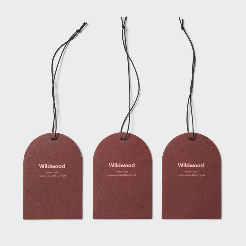 3pk Wildwood Small Hanging Car Diffusers - Room Essentials