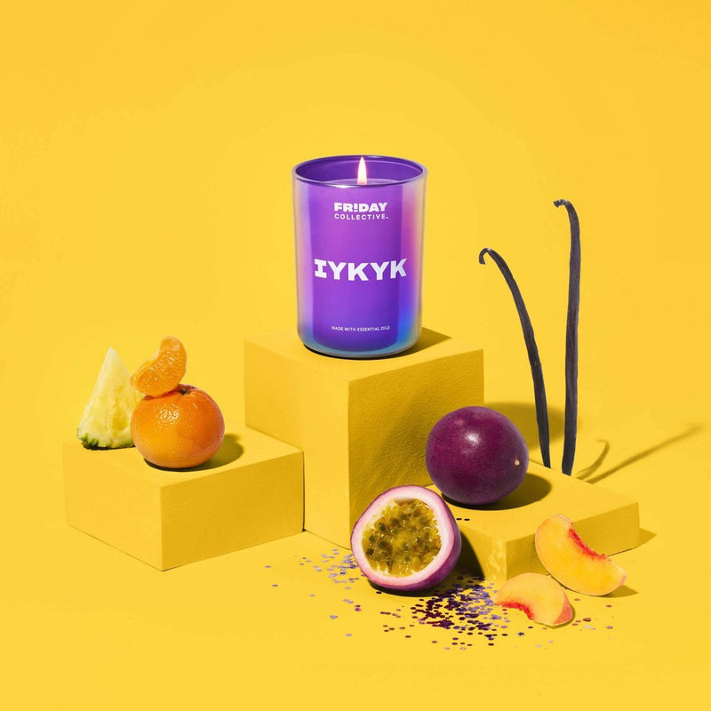 8oz 1-Wick Glass IYKYK Candle Purple - Friday Collective