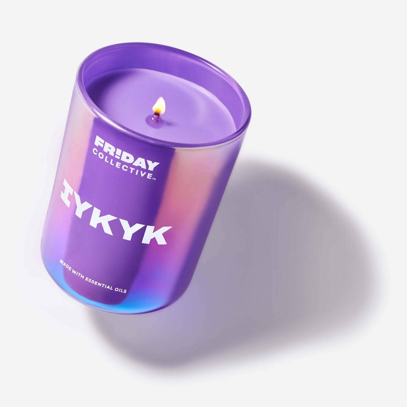 8oz 1-Wick Glass IYKYK Candle Purple - Friday Collective