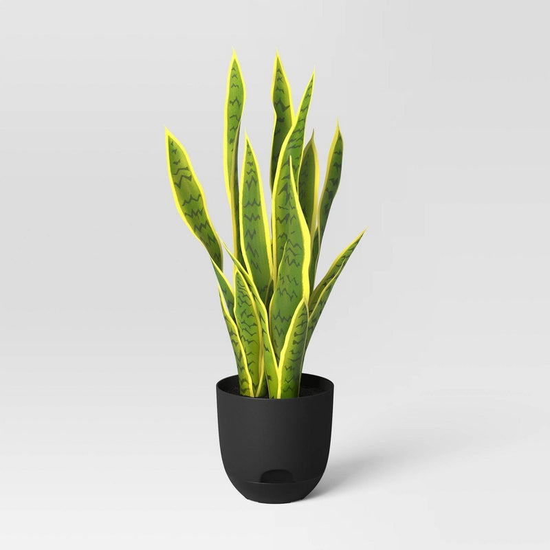 2pc Self-Watering Plastic Indoor Outdoor Planter Pots Black 4"x4" - Room Essentials