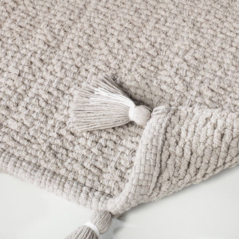 20" x 32" Solid Tassels Bath Rug Gray - Hearth & Hand with Magnolia
