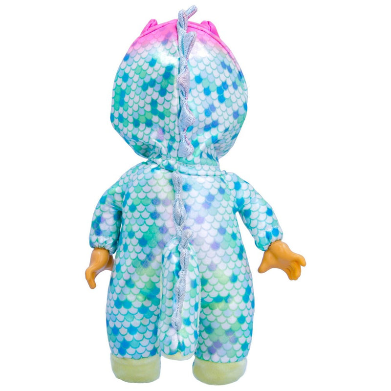 Cry Babies Tiny Cuddles Dinos Mia with T-Rex Dinosaur Themed Metallic Pajamas 9" Baby Doll