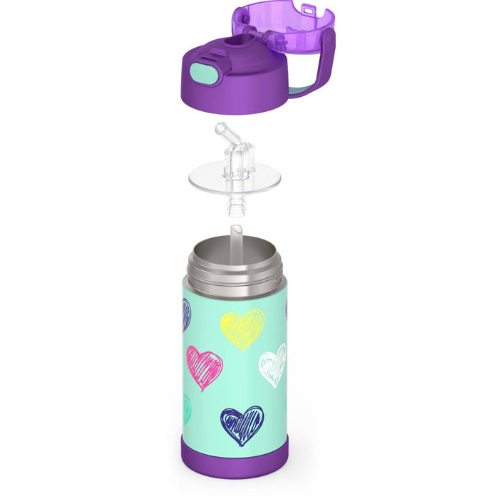 Thermos Kids' 12oz Stainless Steel FUNtainer Water Bottle with Bail Handle