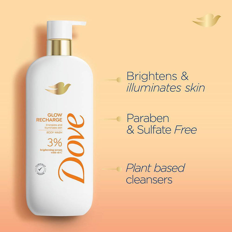 Dove Serum Body Wash - Glow Recharge - 18.5 fl oz