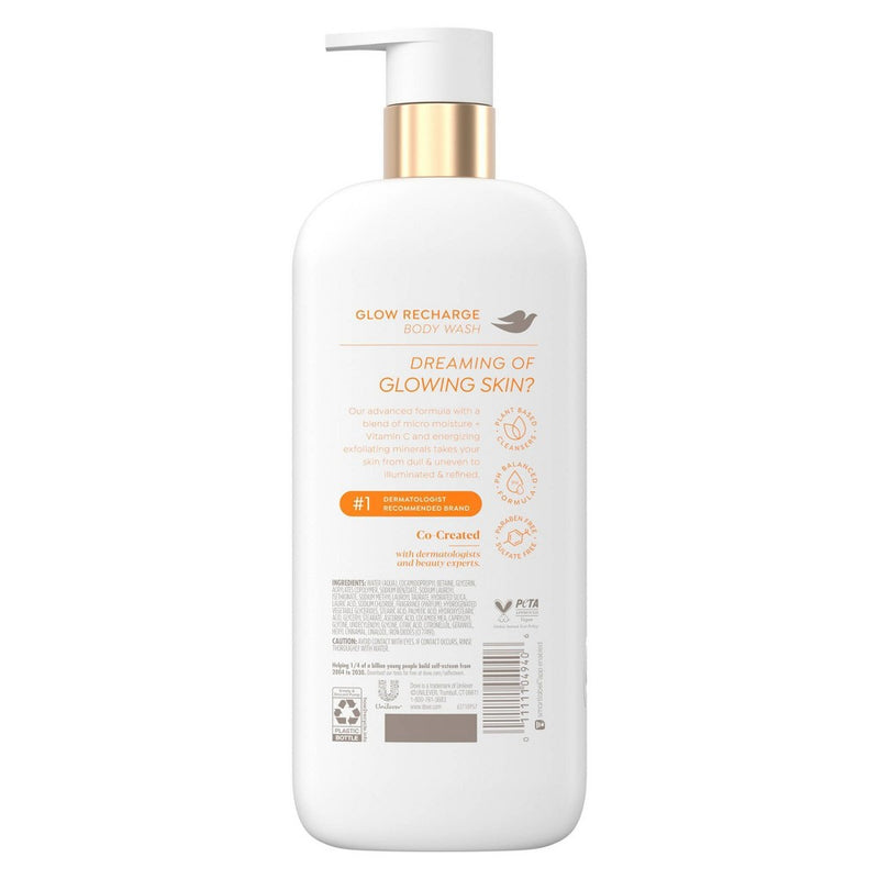 Dove Serum Body Wash - Glow Recharge - 18.5 fl oz