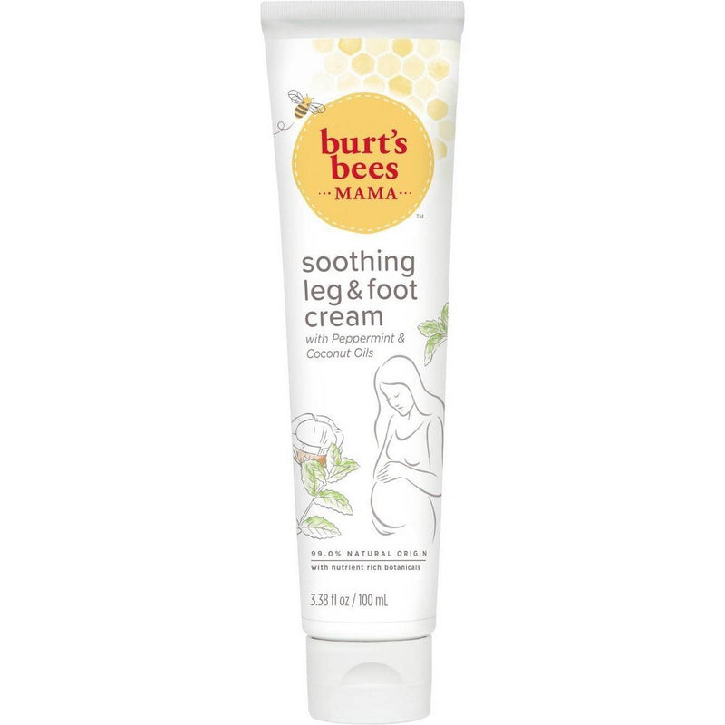 Burt's Bees Mama Bee Leg and Foot Cream Peppermint & Coconut - 3.38 fl oz
