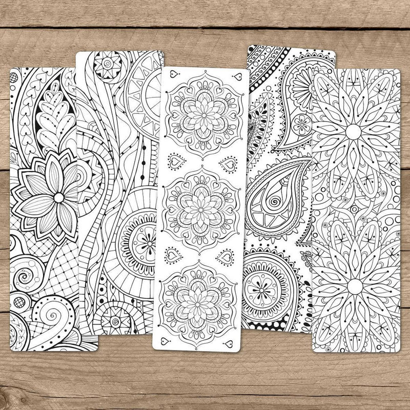 Coloring Bookmark - Set of 5