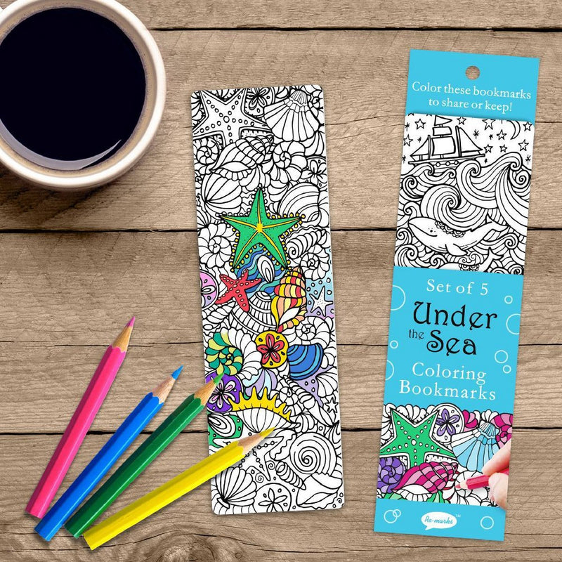 Coloring Bookmark - Set of 5