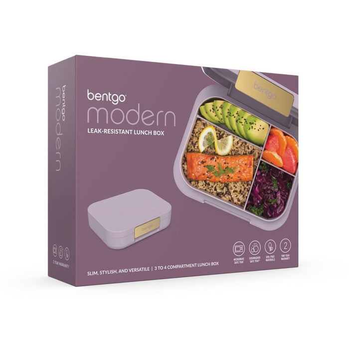 Bentgo Modern 4 Compartment Bento Style Leakproof Lunch Box - Orchid