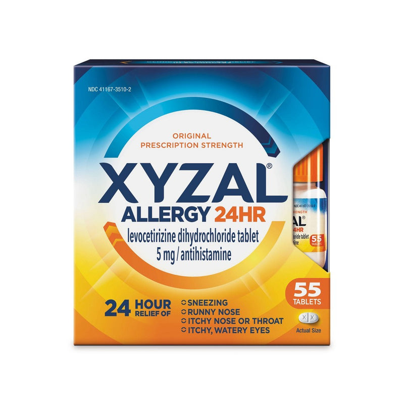 Xyzal Allergy Relief Tablets - Levocetirizine Dihydrochloride - 55ct