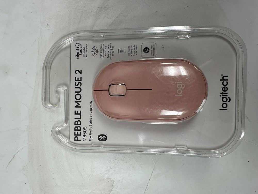 Pebble 350 Bluetooth Mouse - Light Pink — Total Liquidators