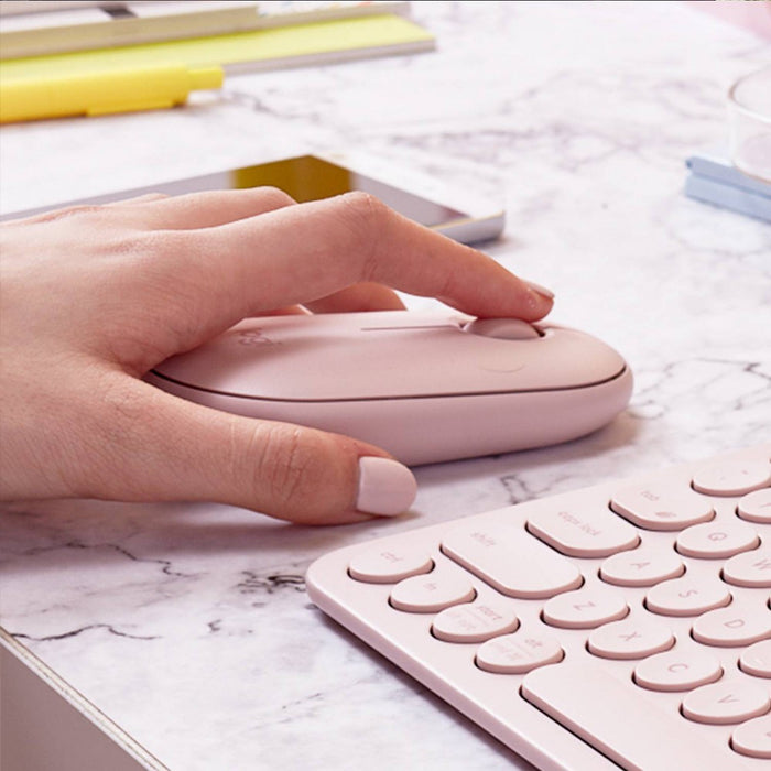 Pebble 350 Bluetooth Mouse - Light Pink