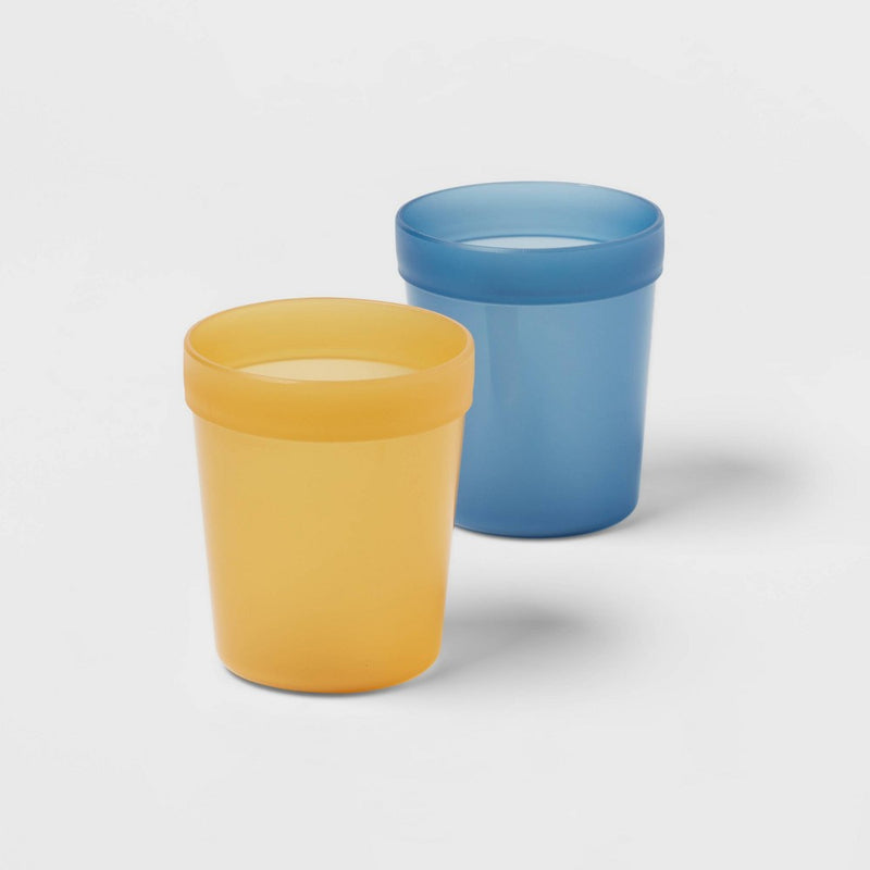 8oz 6pk Plastic Solid Kids' Tumblers - Pillowfort