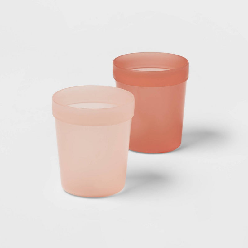 8oz 6pk Plastic Solid Kids' Tumblers - Pillowfort