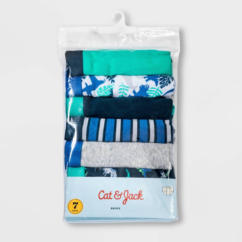 Boys' 7pk Dinosaur Briefs - Cat & Jack M