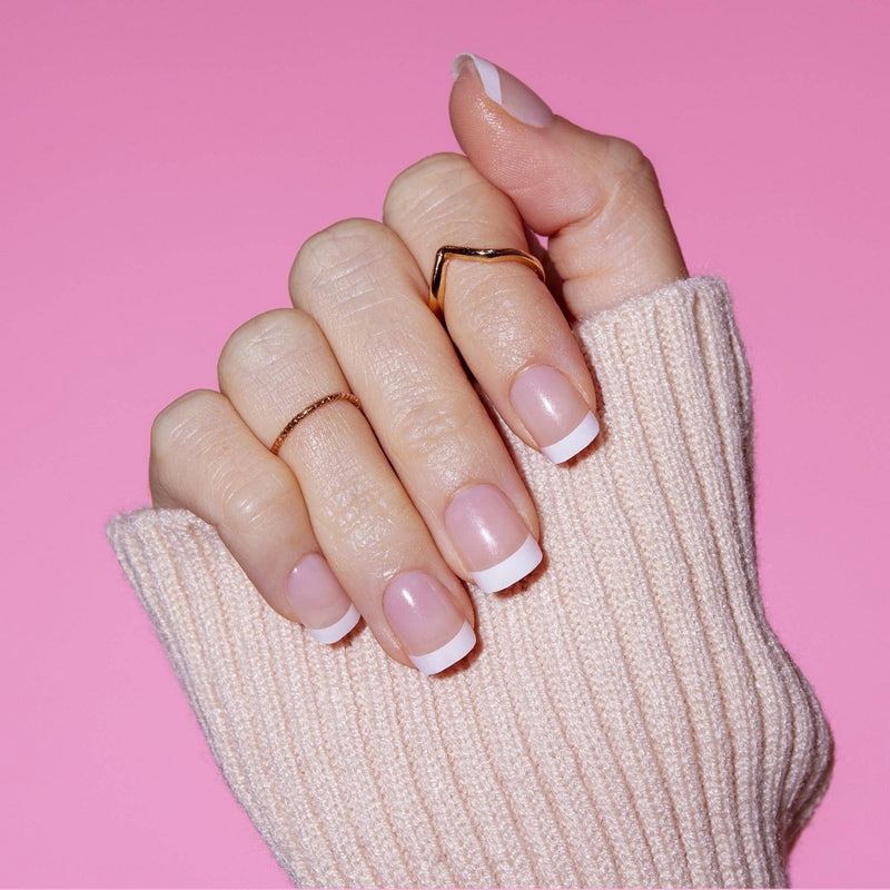L.A. Girl Artificial Nail Tips- Oh So Shiny - Classy French Tip - 25ct