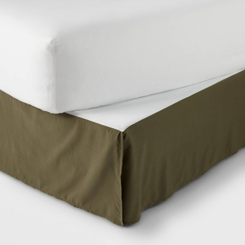 12pc King Micro Texture Comforter & Sheet Bedding Set Dark Green - Threshold (LOCAL PICKUP ONLY)
