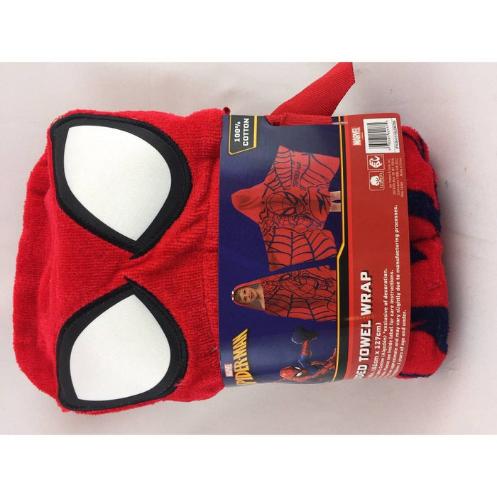 Marvel Spider-Man Kids' Hooded Bath Towel Red