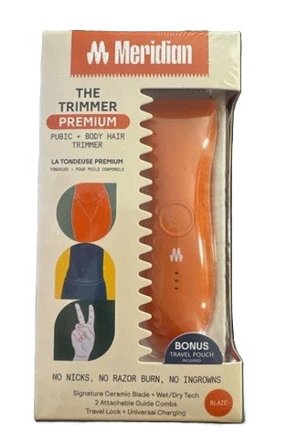 MERIDIAN Trimmer Premium, Pubic & Body Hair Trimmer for Men & Women